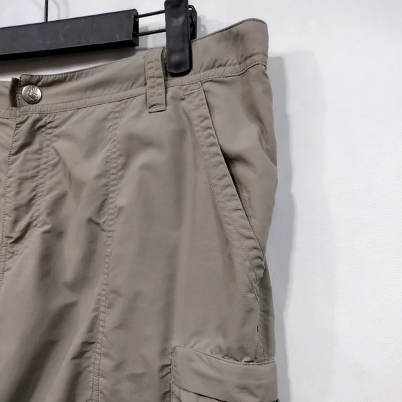 REi Convertible Hiking Outdoor Pants Womens 16P Tan Camping Fishing Safari Retro - Picture 3 of 11